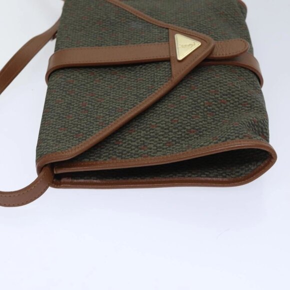SAINT LAURENT Shoulder Bag PVC Leather Gold Green - Picture 4 of 16